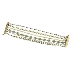 ✨ 3/$15 ✨ Lucky Brand Multi-Chain Bracelet with Gold Accents